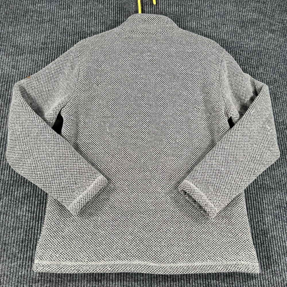 Orvis Sweater Mens Medium Gray Heavyweight Lined Long Sleeve 1/4 Zip Outdoor - Picture 13 of 15